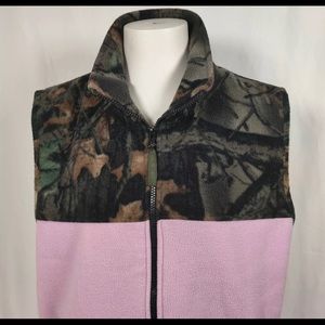 Camo fleece vest